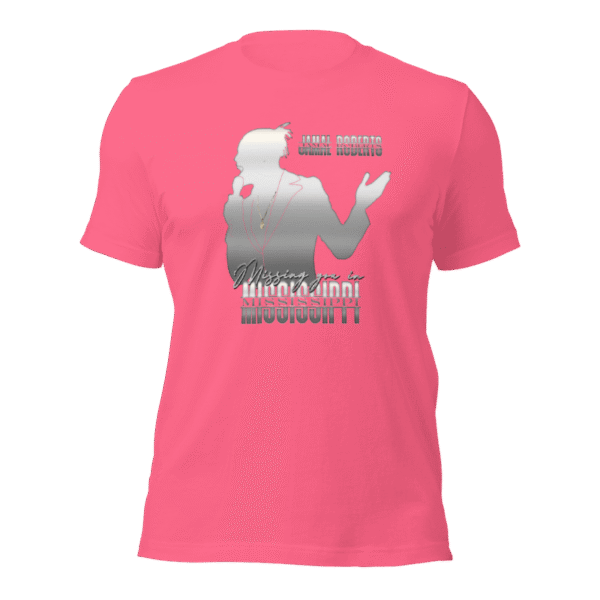 Missing You In Mississippi White/Silver Print Shirt (Pink)